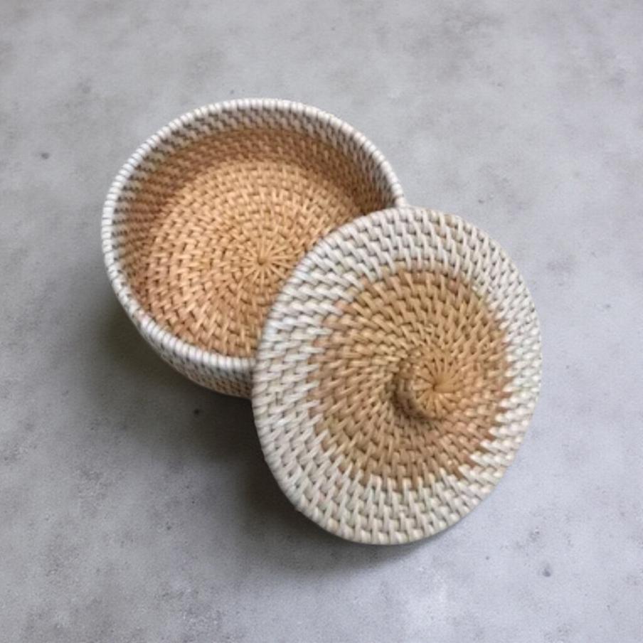 "Kumbang" Woven Round Jar