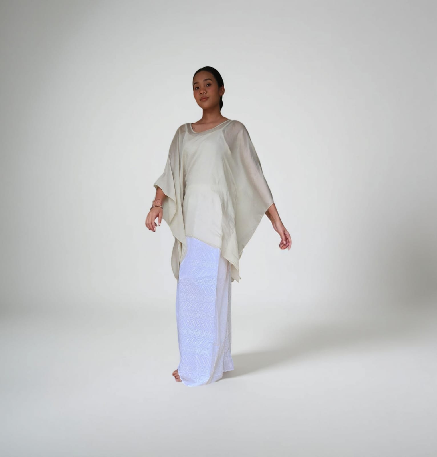 "Flamboyan" Blouse Grey