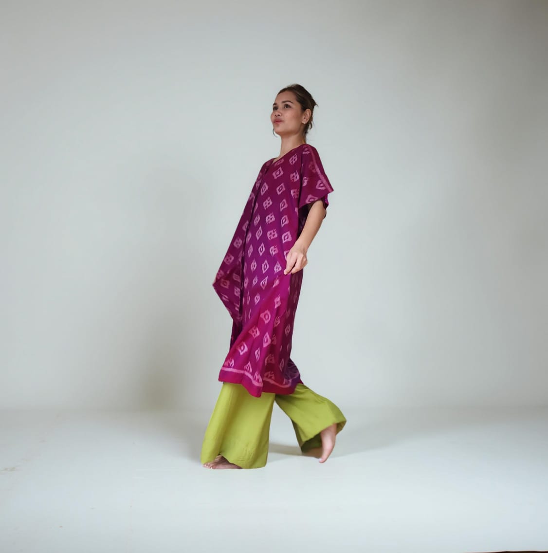 "Gumitir" Khaftan Midi Purple